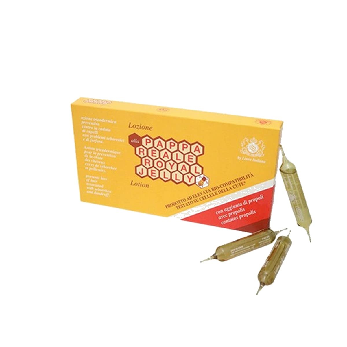 LINEA ITALIANA- ROYAL JELLY PAPPA SHAMPOO 500ML&MASK 500ML& AMPOULES 12X10(GREASY HAIR AND DANDRUFF). - Image 6
